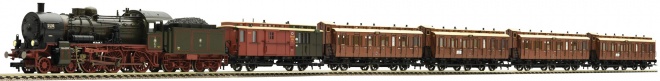 Prussian passenger train Digital with Sound<br /><a href='images/pictures/Fleischmann/230379.jpg' target='_blank'>Full size image</a>